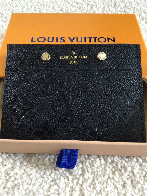 louis vuitton leather card holder|Louis Vuitton empreinte card holder.